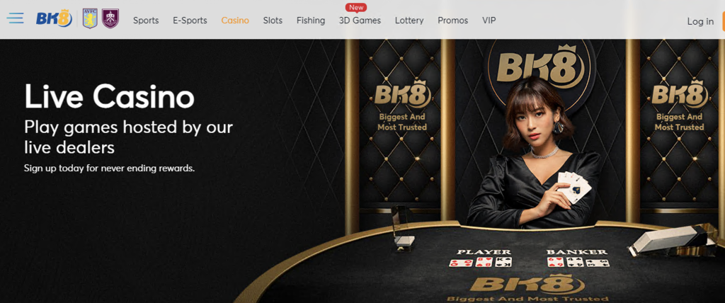 ประเภทของเกมที่ให้บริการโดย BK8 Casino